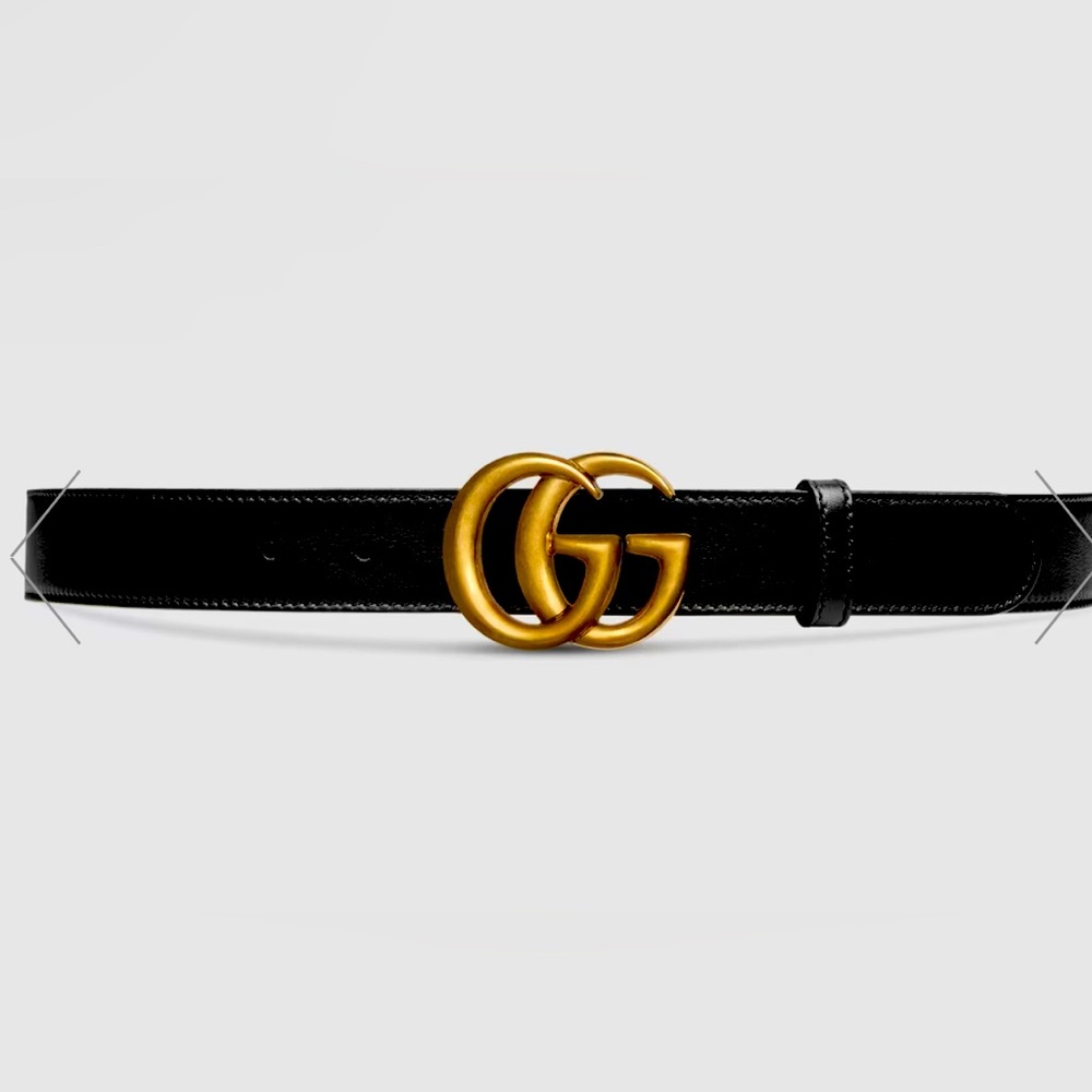 Gucci GG Marmont Black Belt EUC